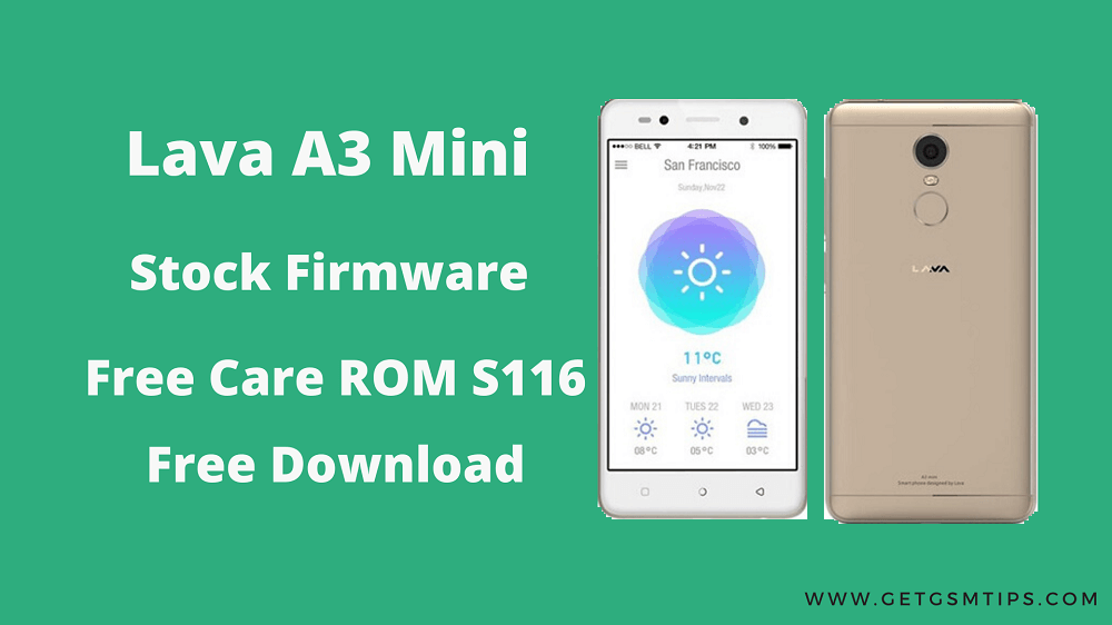 Lava A3 Mini Firmware