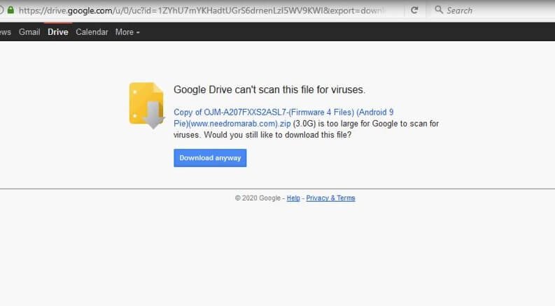 GOOGLE Drive Download File