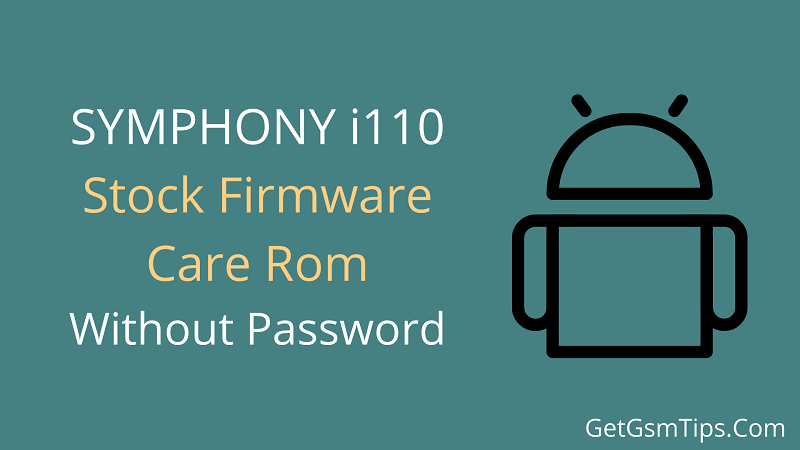 Symphony i110 Flash File