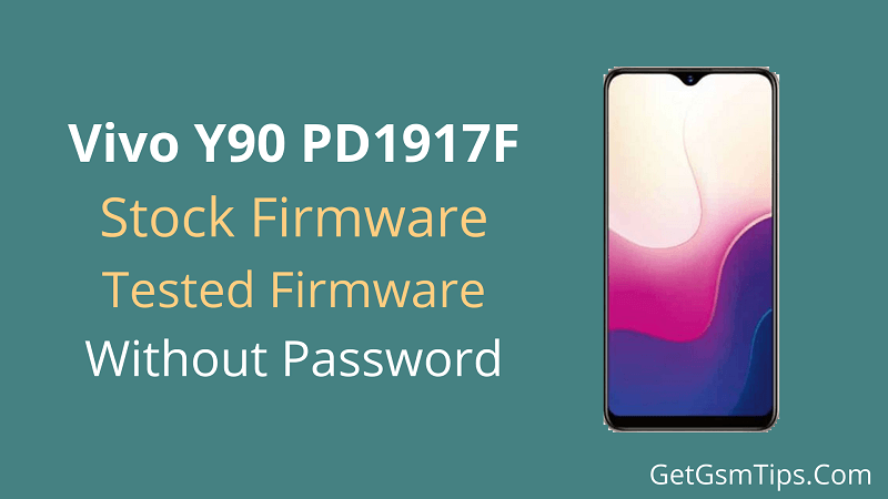 Vivo Y90 PD1917F Stock Firmware