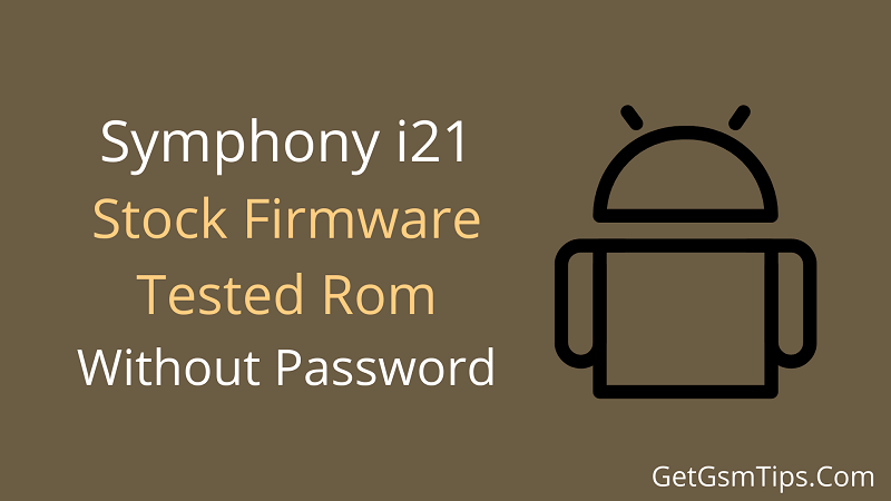 Symphony i21 Flash File