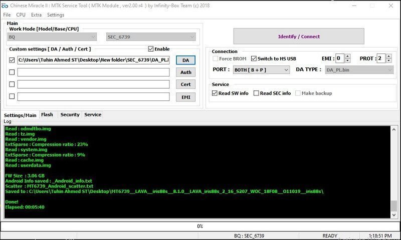 Lava iris 88s Boot File For CM2 MT2