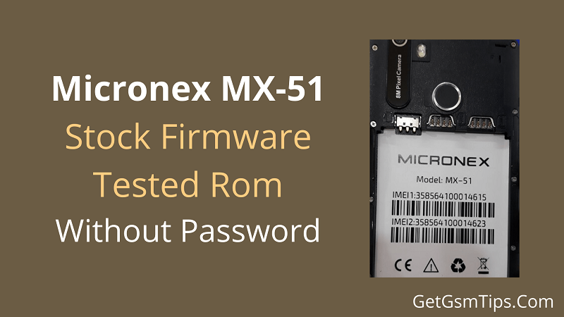 Micronex MX-51 Flash File