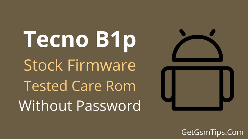Tecno B1p Flash File