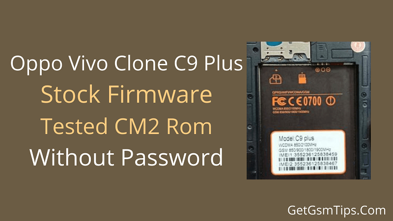 Vivo Clone C9 Plus Flash File