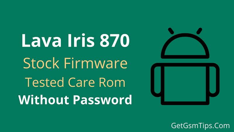 Lava Iris 870 Flash File