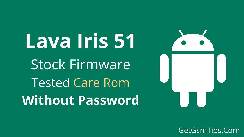 Lava Iris 51 Flash File