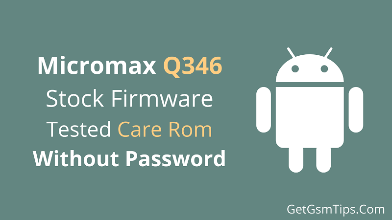 Micromax Q346 Firmware