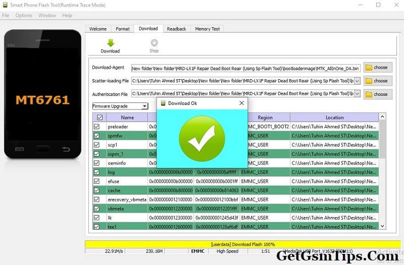 Huawei MRD-LX1F Dead Boot Repair Firmware (SP Flash Tool)