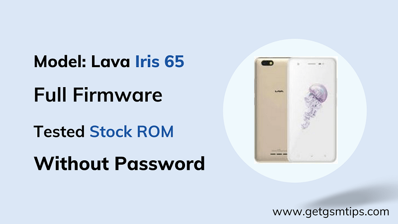 Lava Iris 65 Flash File