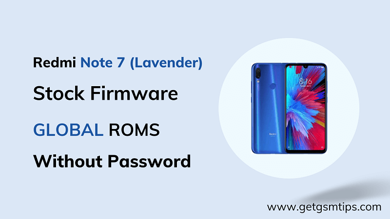 Redmi Note 7 (Lavender) Firmware