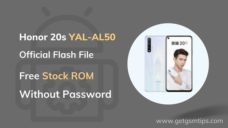 Honor 20s YAL-AL50 Firmware