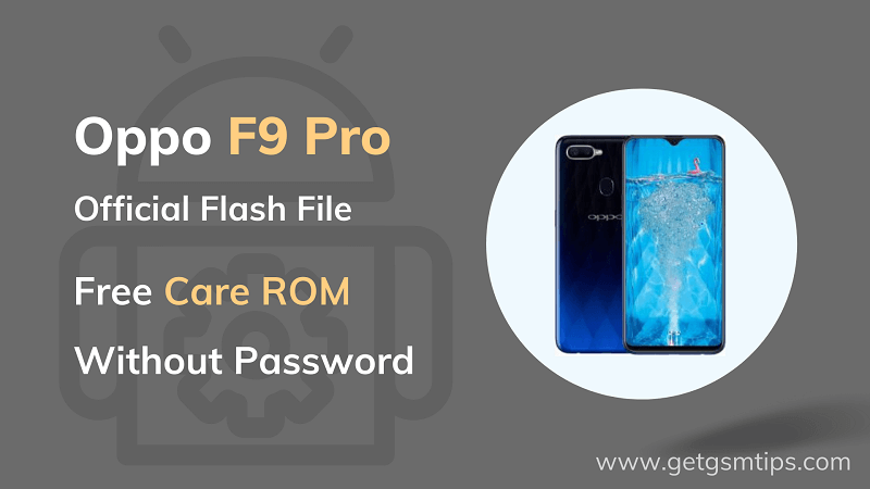 Oppo F9 Pro (CPH1823) Firmware