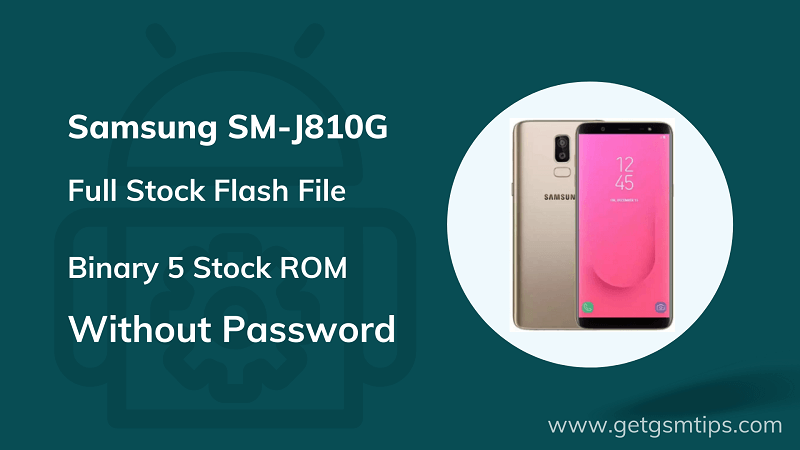 SM-J810G Binary 5 Full Firmware