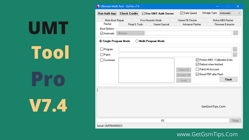 UMT Tool Pro V7.4 Dongle Setup QCFire