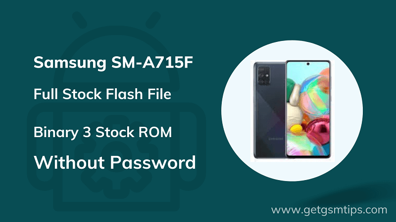 SM-A715F Binary 3 Full Firmware