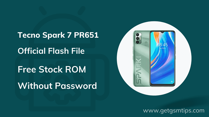 Tecno Spark 7 PR651 Flash File