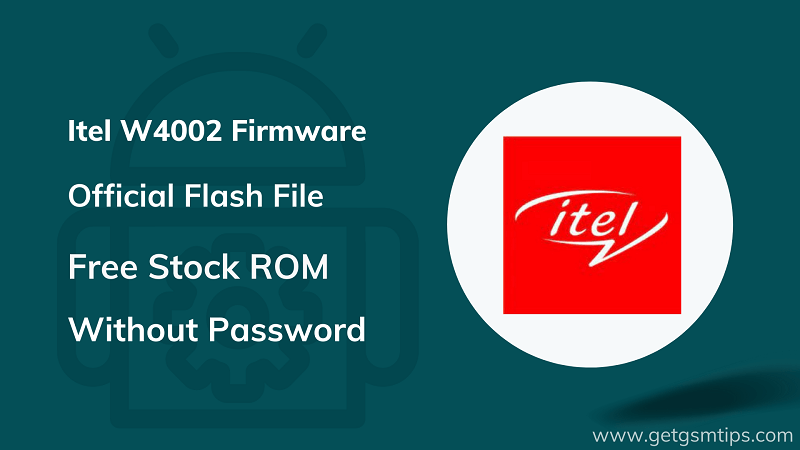 Itel W4002 Firmware
