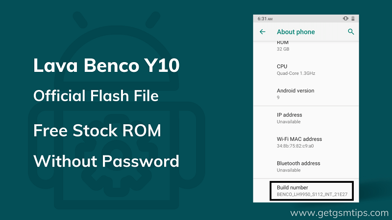 Lava Benco Y10 Flash File