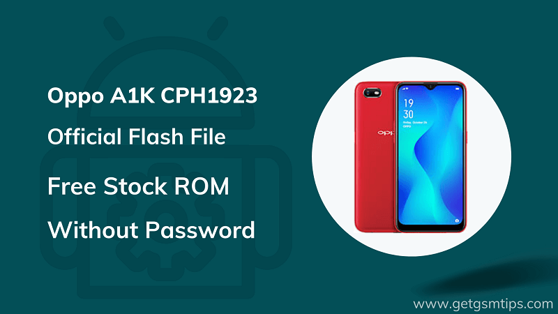 Oppo A1K CPH1923 Firmware