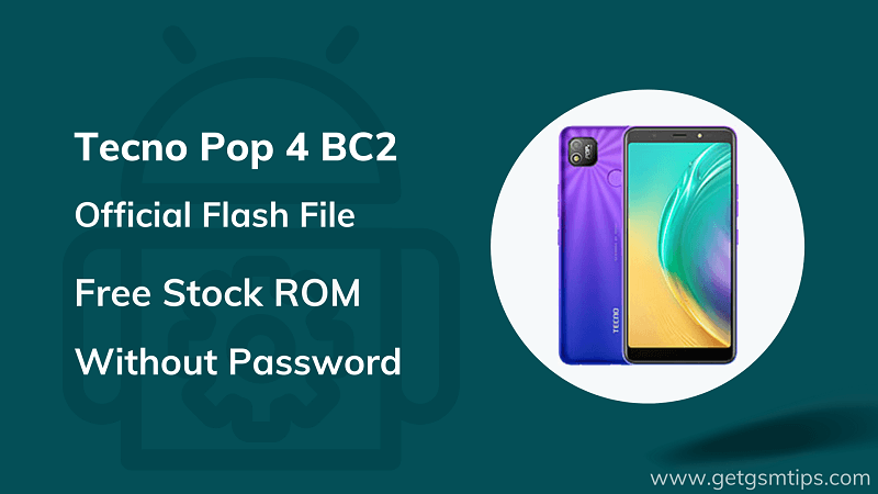 Tecno Pop 4 BC2 Firmware