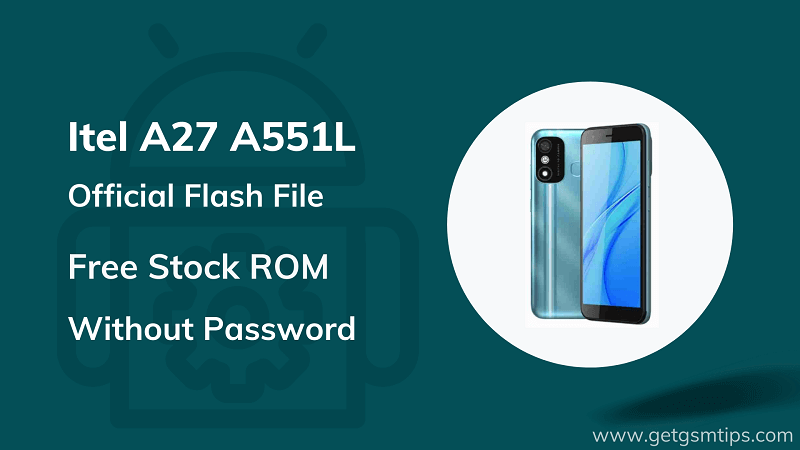 Itel A27 A551L Firmware