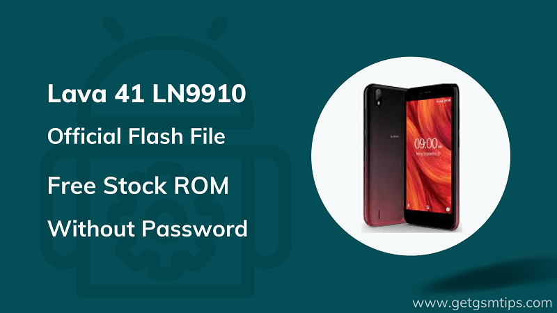 Lava 41 LN9910 Firmware