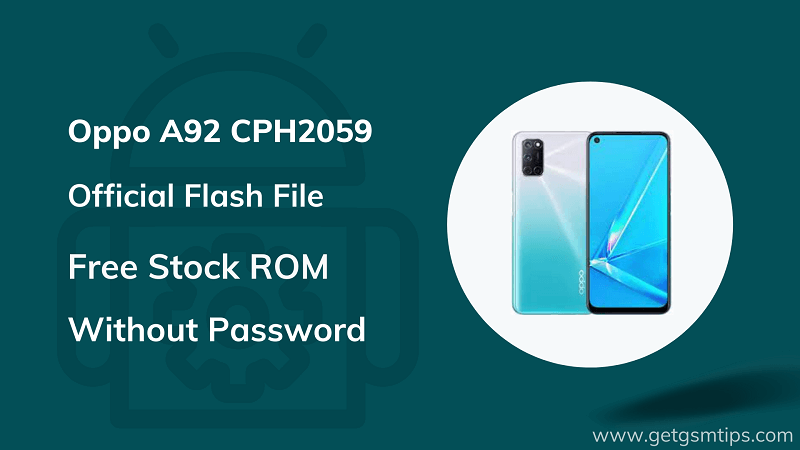 Oppo A92 CPH2059 Firmware