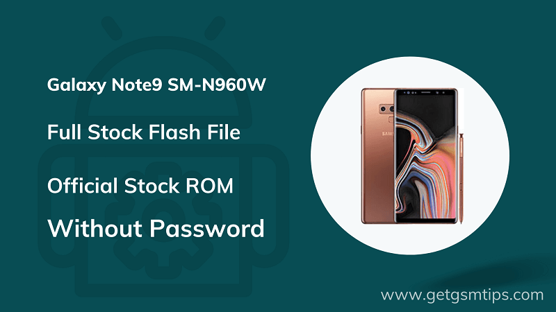 Samsung SM-N960W Firmware