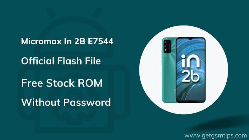 Micromax In 2B E7544 Firmware