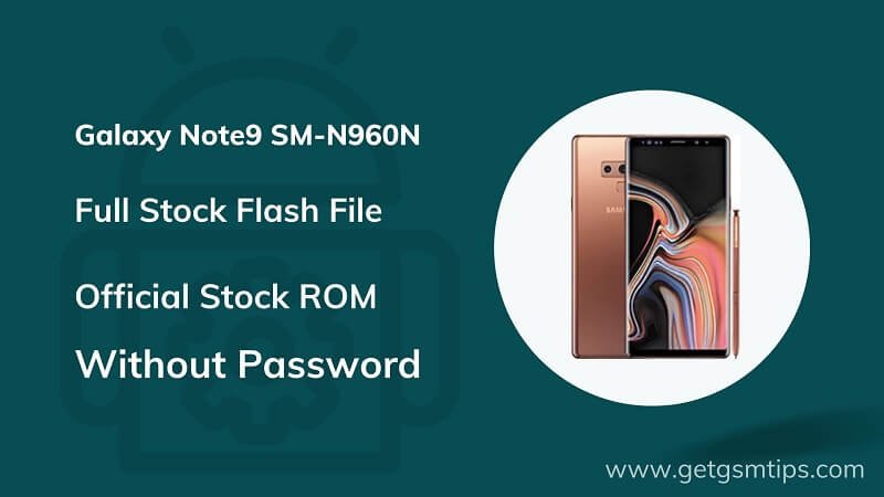 Samsung SM-N960N Firmware