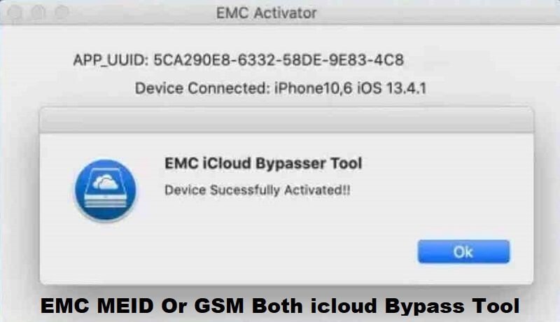 EMC MEID Or GSM Both icloud Bypass Tool