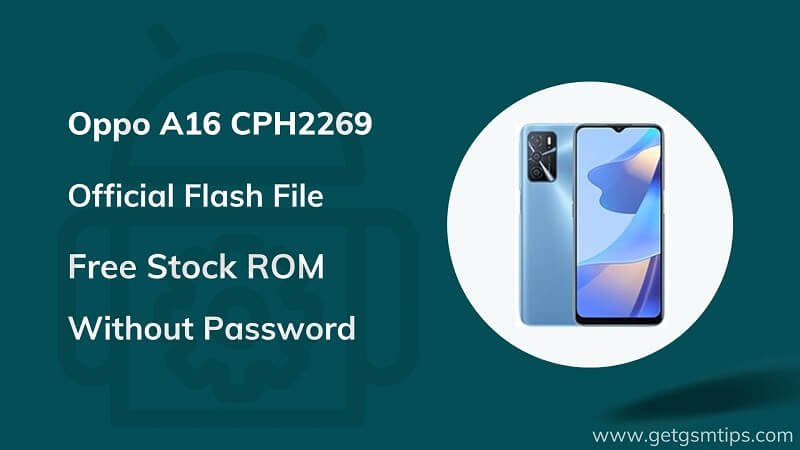 Oppo A16 CPH2269 Firmware