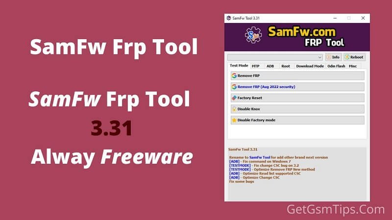 SamFw Frp Tool