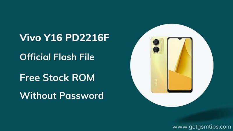 Vivo Y16 PD2216F Firmware