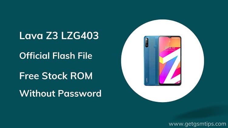 Lava Z3 LZG403 Firmware