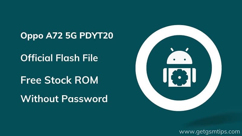 Oppo A72 5G PDYT20 Firmware