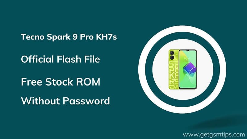 Tecno Spark 9 Pro KH7s Firmware