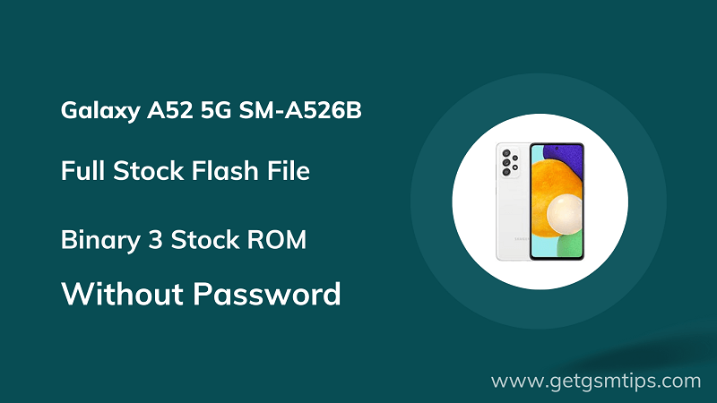 SM-A526B Binary 3 Firmware